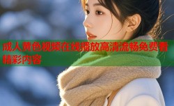 成人黄色视频在线播放高清流畅免费看精彩内容