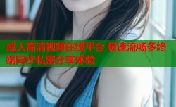 成人高清视频在线平台 极速流畅多终端同步私密分享体验