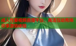成人性爱视频直播平台，高清互动秀场尽享激情体验