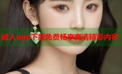 成人app下载免费畅享高清精彩内容